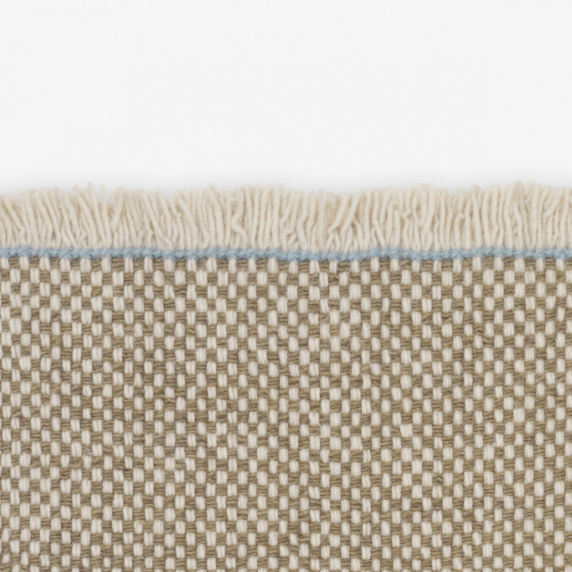 Kvadrat designvloerkleed Duotone Beige Lichtblauw 0271