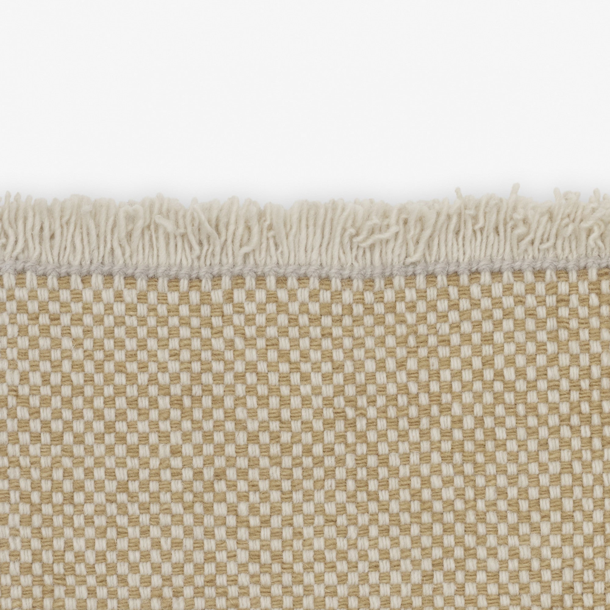 Kvadrat designvloerkleed Duotone Beige Wit 0251