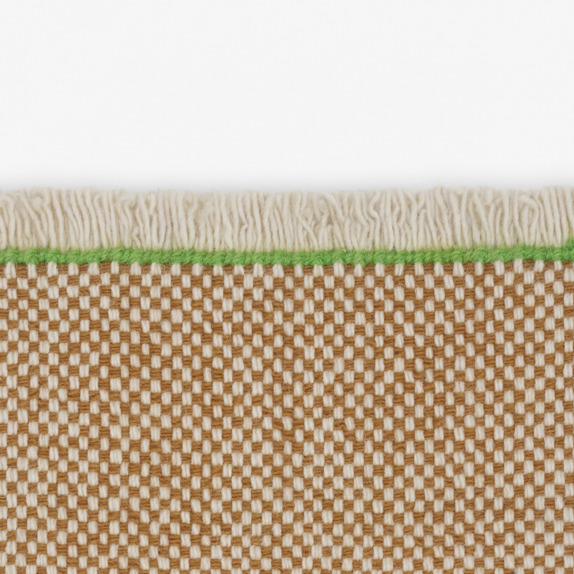Kvadrat designvloerkleed Duotone Bruin Groen 0511