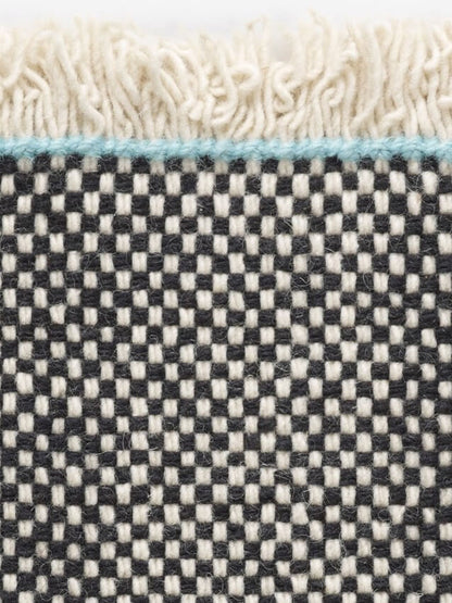 Kvadrat designvloerkleed Duotone in stock Wit Zwart 0191