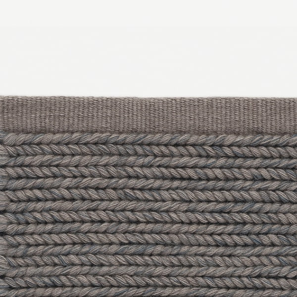 Kvadrat vlakke wollen vloerkleed AramTaupe 0351
