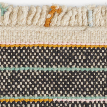 Kvadrat vloerkleed Argali Zwart C0181