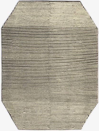 Kvadrat vloerkleed Semis Wit Zwart C0160