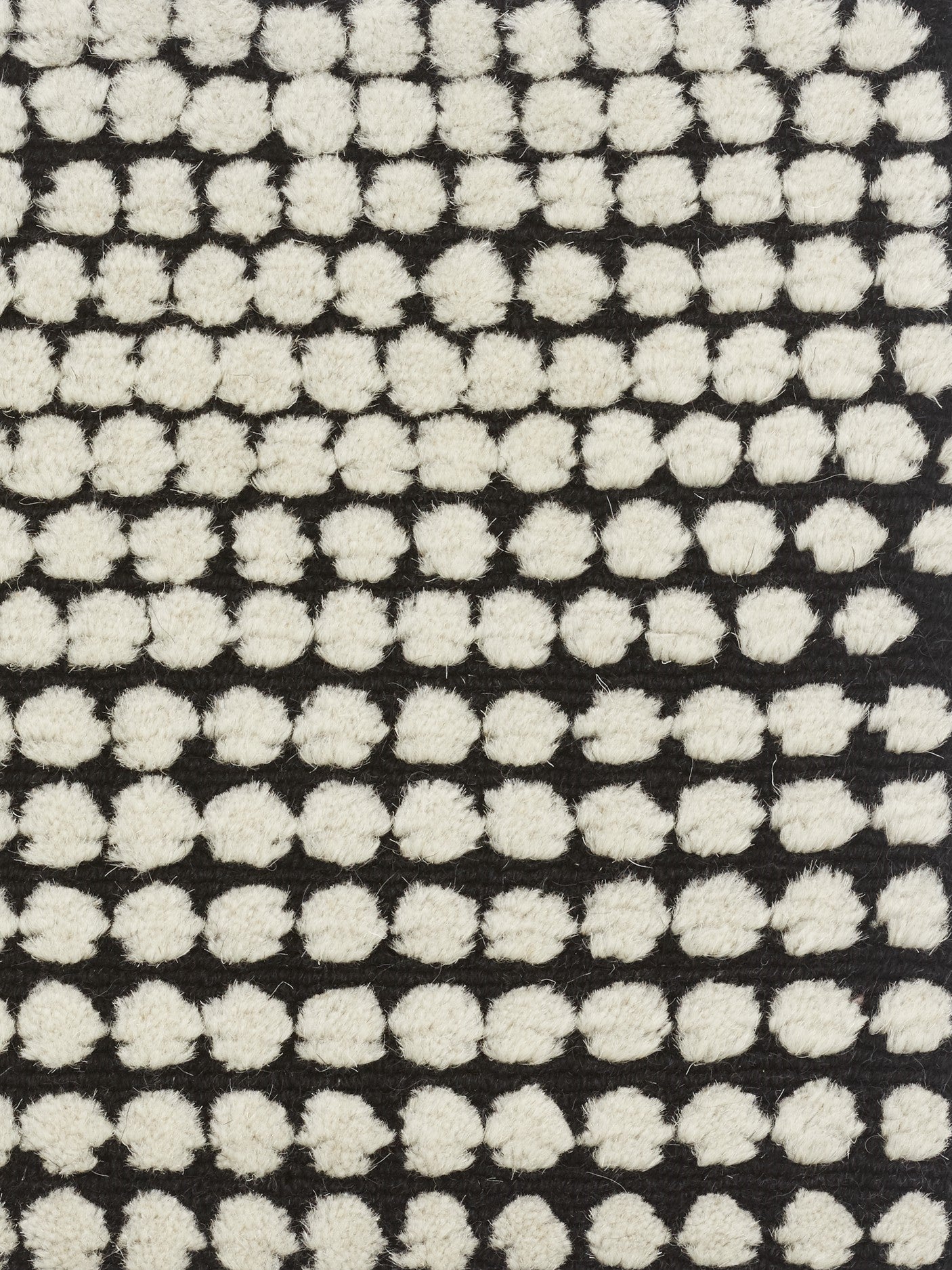 Kvadrat vloerkleed Semis Wit Zwart C0160 Detail