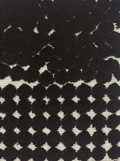 Kvadrat vloerkleed Semis Zwart Wit C0190 Detail