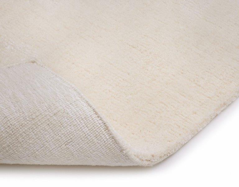 Laagpolig Glossy Wollen Vloerkleed Viveke White detail 