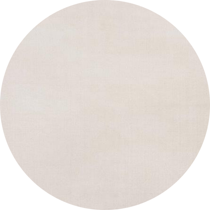 Laagpolig glossy wollen vloerkleed Viveke Rond White