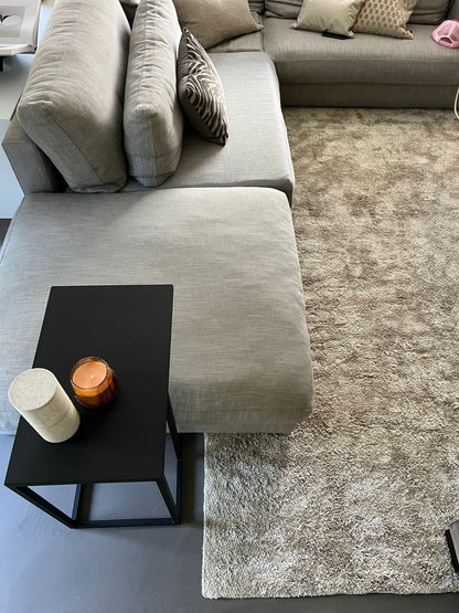 Laagpolig viscose kleed Gitte Beige sfeer