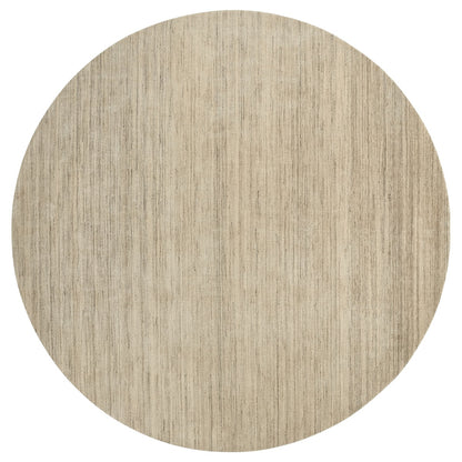 Rond laagpolig wollen vloerkleed Vivienne Marble