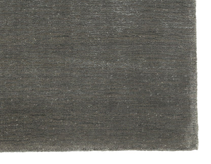 Laagpolig wollen vloerkleed Vivienne Grey closeup