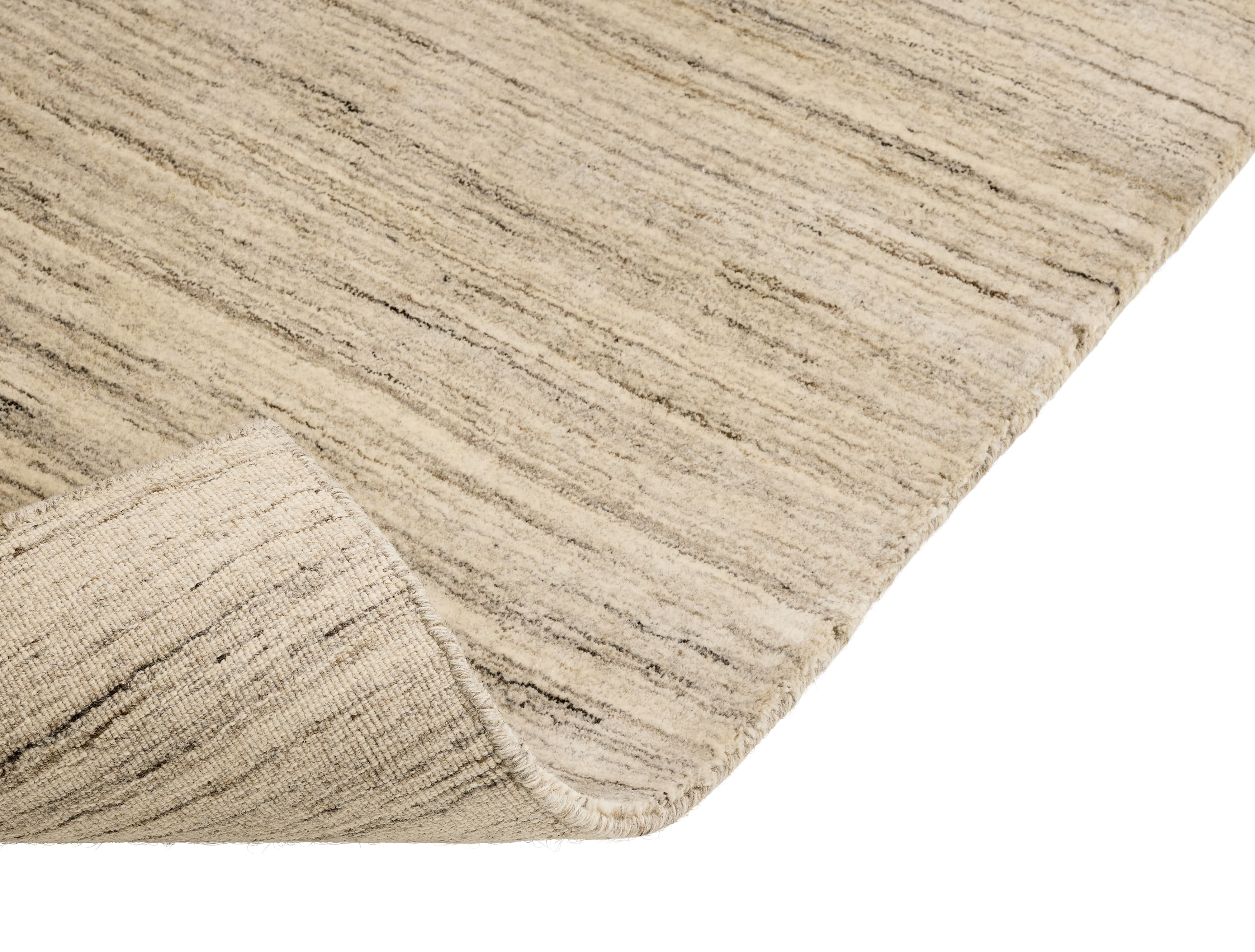Laagpolig wollen vloerkleed Vivienne Marble detail