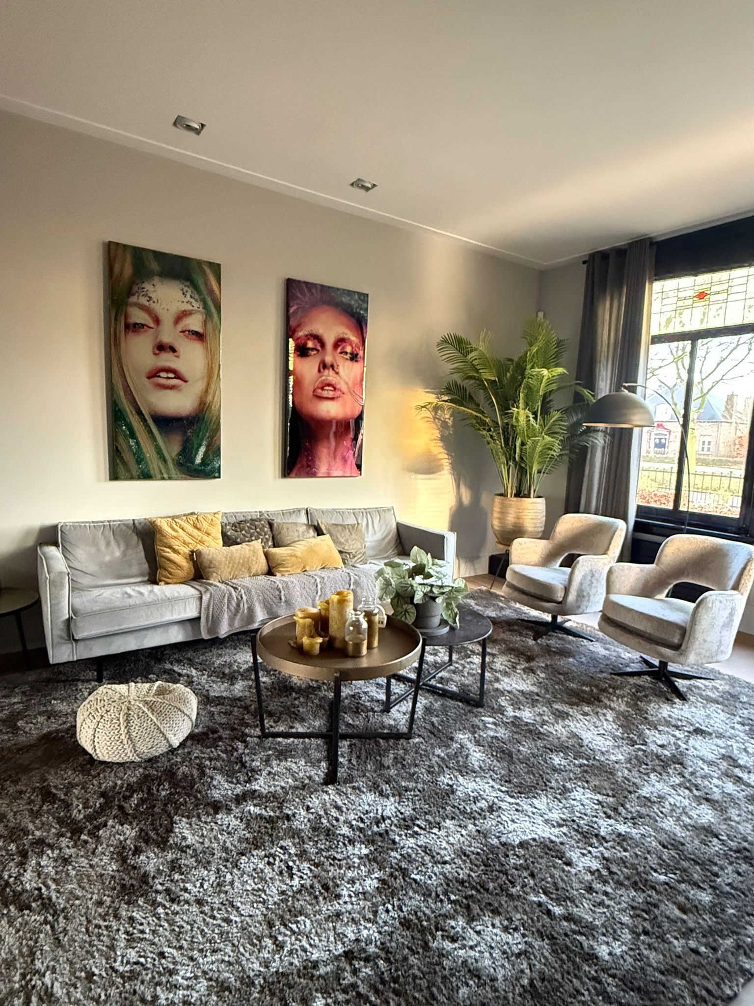 Luxe hoogpolig vloerkleed Penelope Rustiek sfeer