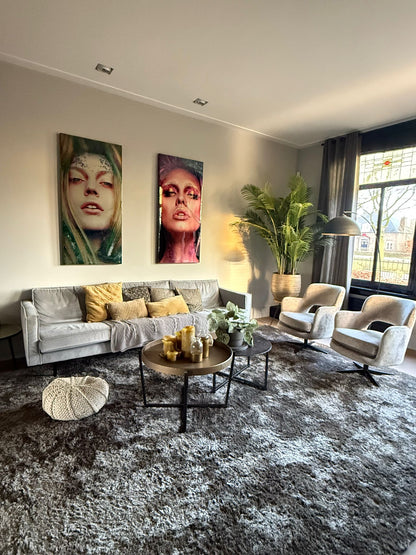 Luxe hoogpolig vloerkleed Penelope Rustiek sfeer