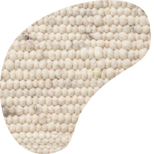 Organisch wollen vloerkleed Arna Offwhite 03