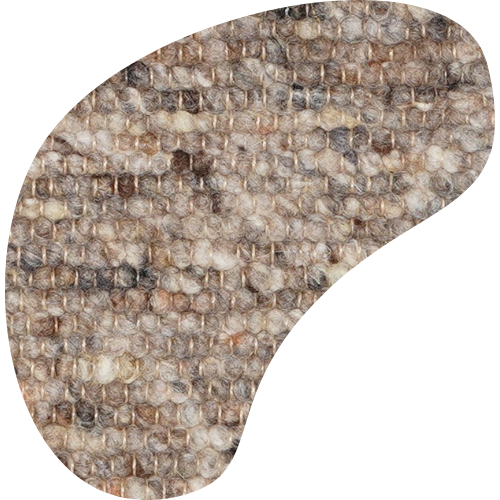 Organisch wollen vloerkleed Nanda Greige 15