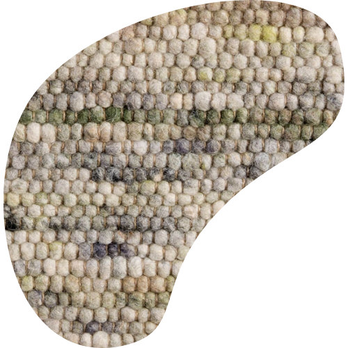 Organisch wollen vloerkleed Nanda Groen 11