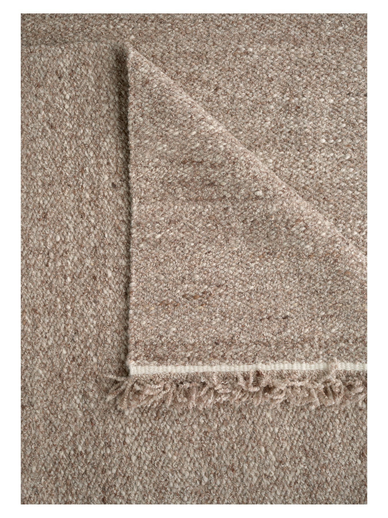 Pippa Camel zacht wollen vloerkleed closeup