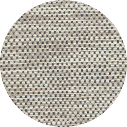 Rond geweven wollen vloerkleed Anna Taupe