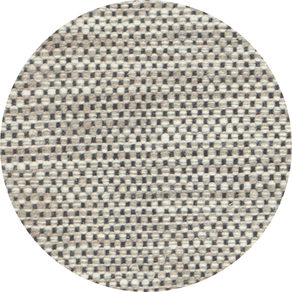 Rond geweven wollen vloerkleed Anna Taupe