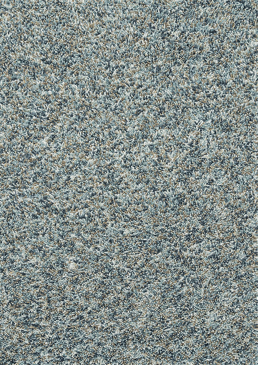 Rond hoogpolig vloerkleed Jade Autumn volledig