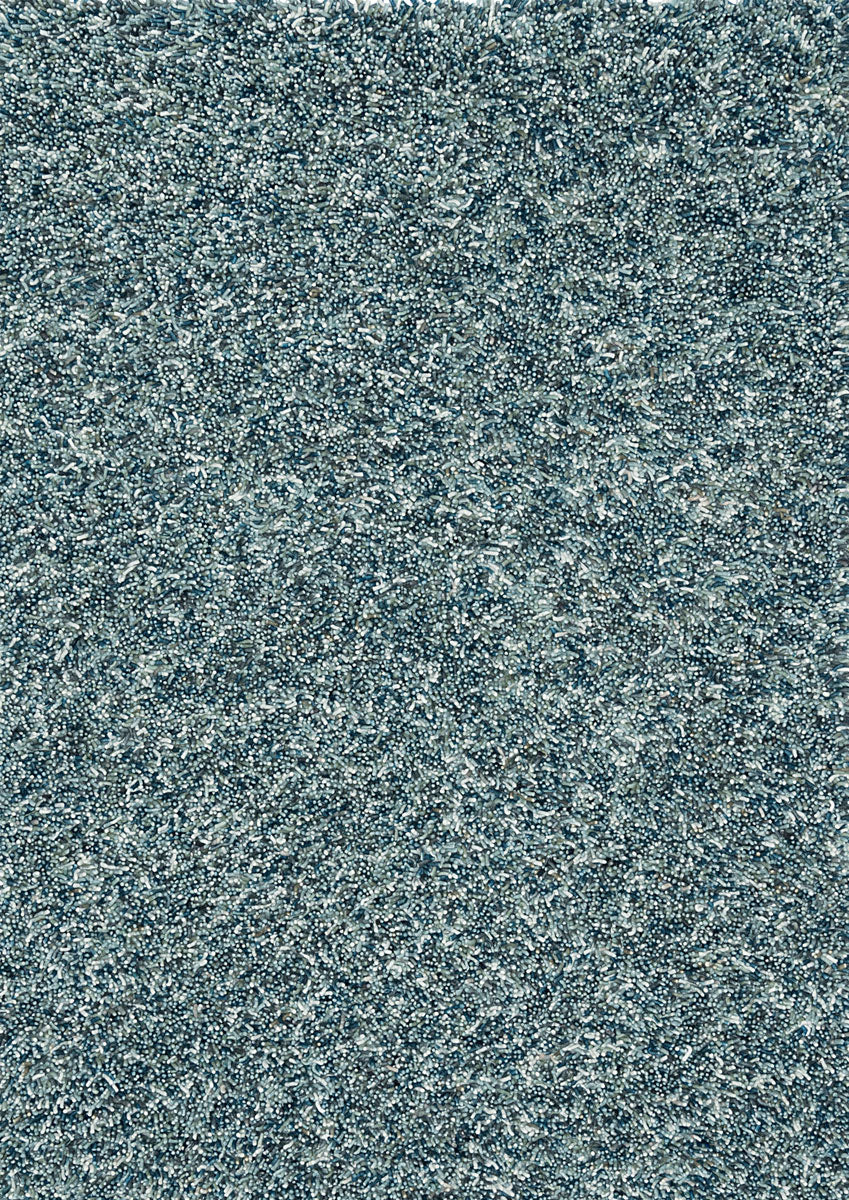 Rond hoogpolig vloerkleed Jade Jeans volledig