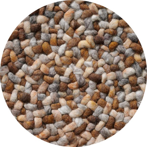 Rond vloerkleed Romee Mix Honey423+Beige Grijs Mix 469+Bronze 462