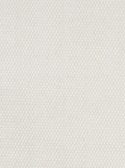 Rond wollen geweven vloerkleed Anna White detail