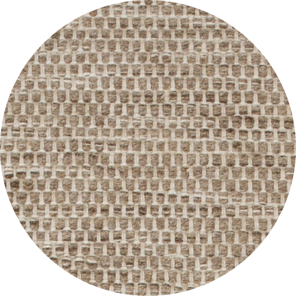 Rond wollen vloerkleed Anna Lightgrey