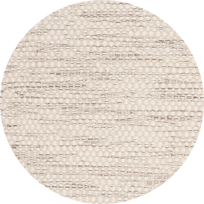 Rond wollen vloerkleed Anna Offwhite