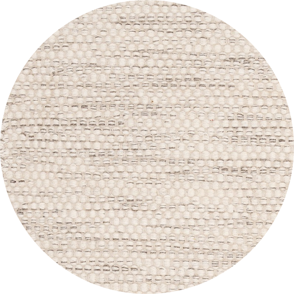 Rond wollen vloerkleed Anna Offwhite
