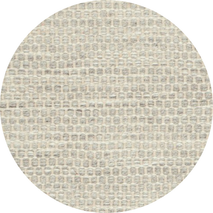 Rond wollen vloerkleed Anna Steel