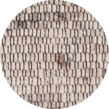 Rond wollen vloerkleed Diane Gebroken Wit 01
