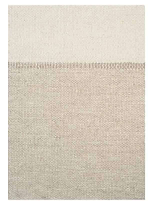 Rond wollen vloerkleed Mila Beige detail