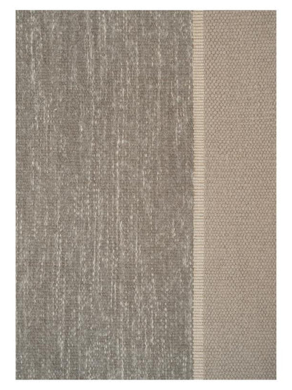 Rond wollen vloerkleed Mila Earth detail