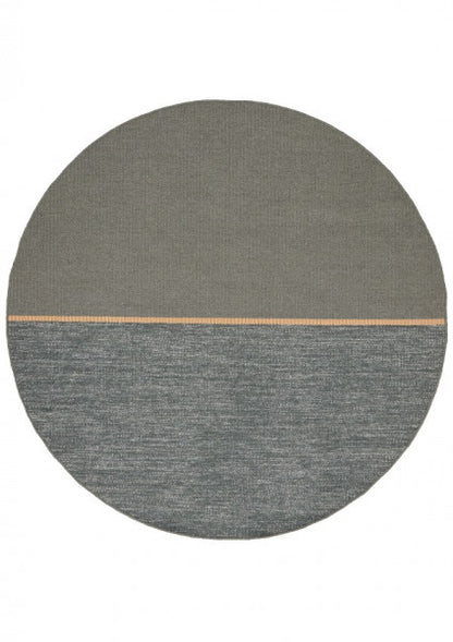 Rond wollen vloerkleed Mila Groen