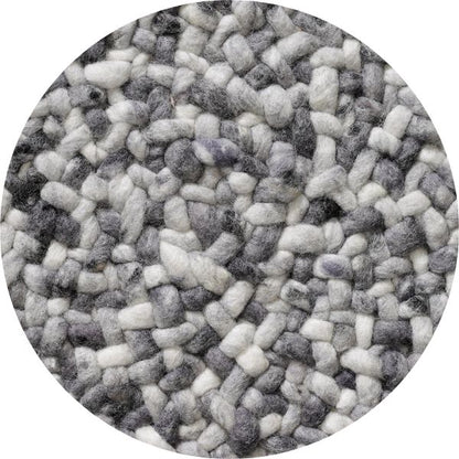 Rond wollen vloerkleed Romee Sneeuw 430+Slate 433+Fog 434