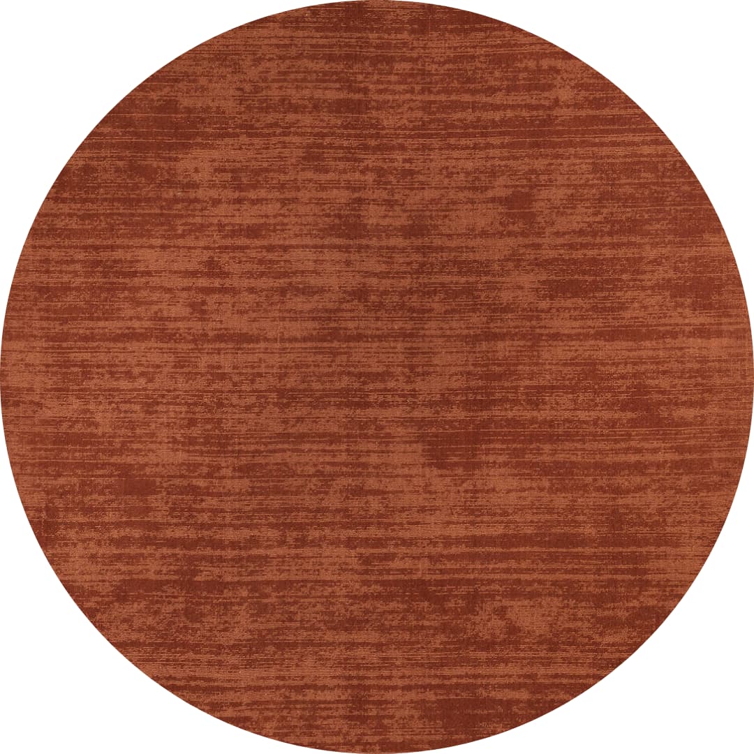 Rond luxe wollen vloerkleed Lot Terra
