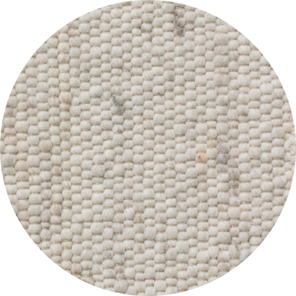 Rond wollen vloerkleed Vieve Offwhite 161