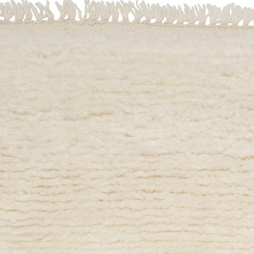 Soof White Wollen Berber Vloerkleed detail