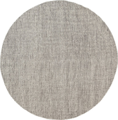 Vlak wollen vloerkleed Anna Rond Mixed