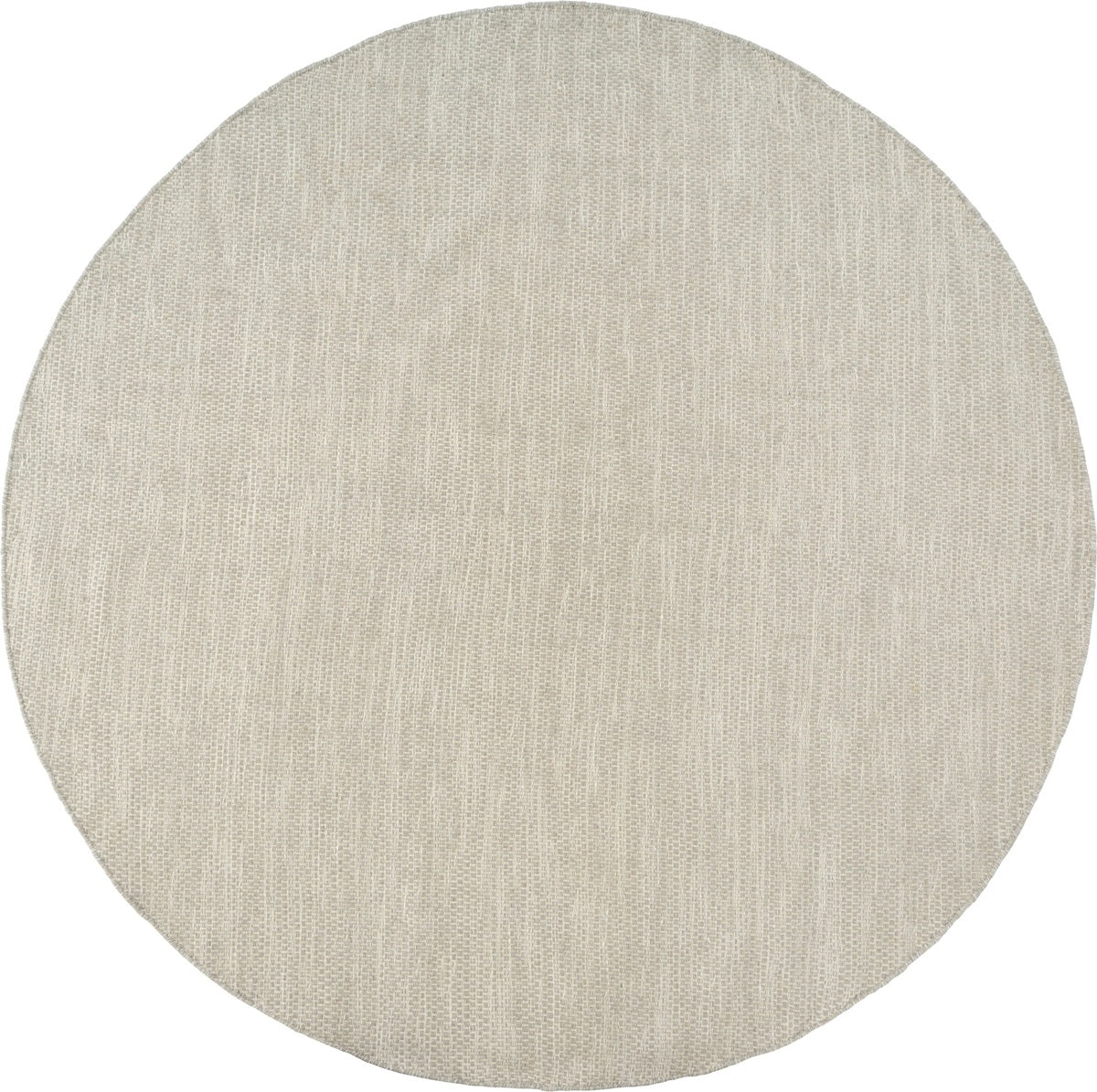 Vlak wollen vloerkleed Anna Rond Steel