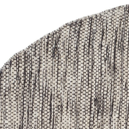 Vlak wollen vloerkleed Anna Rond Terazzo detail