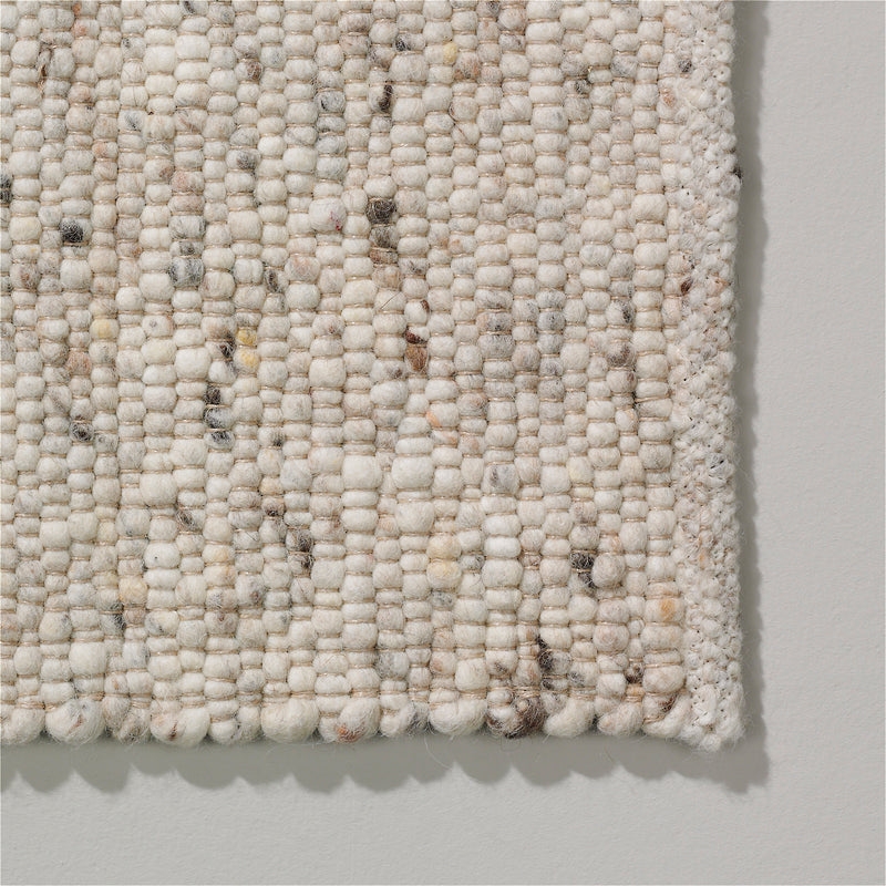 Vlak wollen vloerkleed Vieve Beige 162
