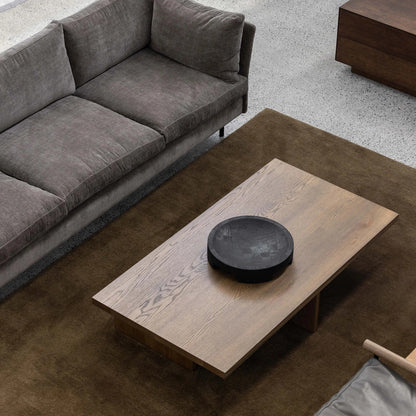 Vloerkleed Kvadrat Harvest Without Coloured Fringes Bruin c0036 sfeer