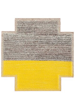 Vloerkleed Gan Mangas Space Plait Yellow V