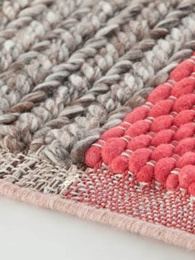 Vloerkleed Gan Rugs Mangas Space Plait Coral detail 1