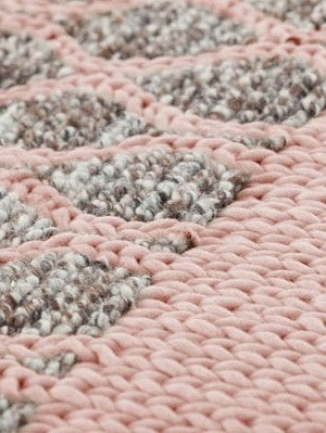 Vloerkleed Gan Rugs Mangas Space Plait Pink detail