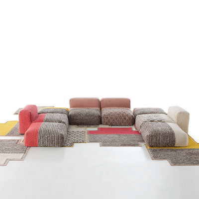 Vloerkleed Gan Rugs Mangas Space Plait Pink overall