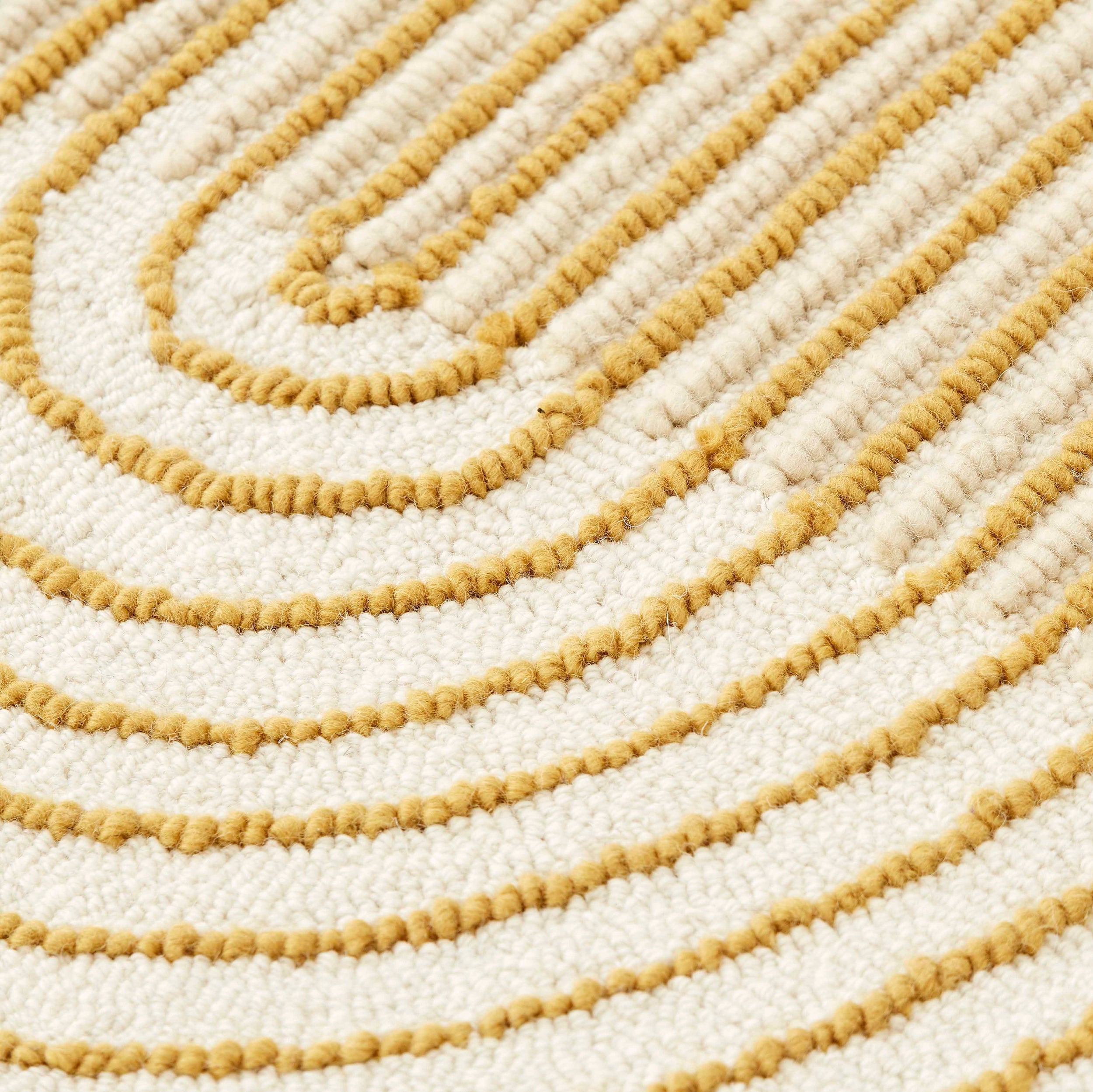 Vloerkleed Gan Rugs Ply Yellow detail