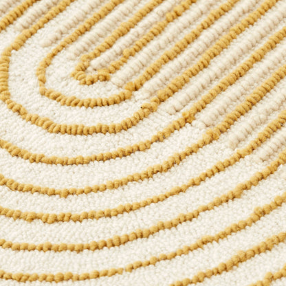 Vloerkleed Gan Rugs Ply Yellow detail